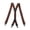 Brown, variant on Elastic work suspenders for men construction daily wear assorted solid colors 1 pack