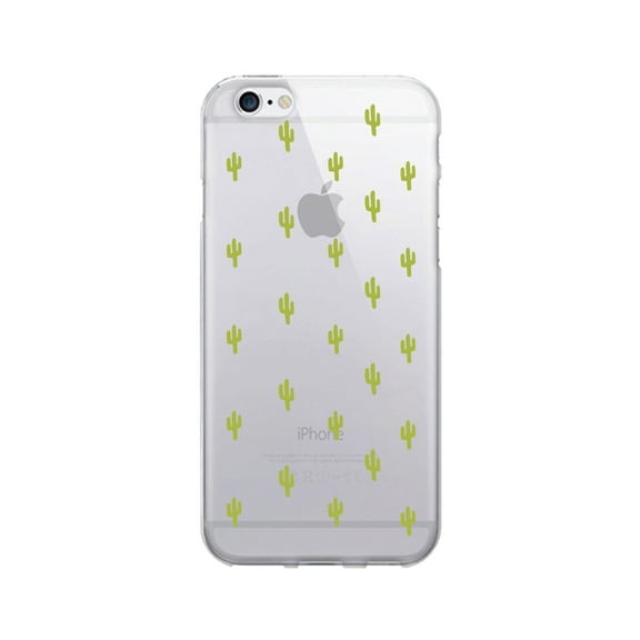 OTM Prints Clear Phone Case, Mini Cacti Green - iPhone 6 Plus/7 Plus