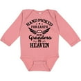 thumbnail image 3 of Inktastic Handpicked for Earth by My Grandma in Heaven Angel Wings Boys or Girls Long Sleeve Baby Bodysuit, 3 of 5
