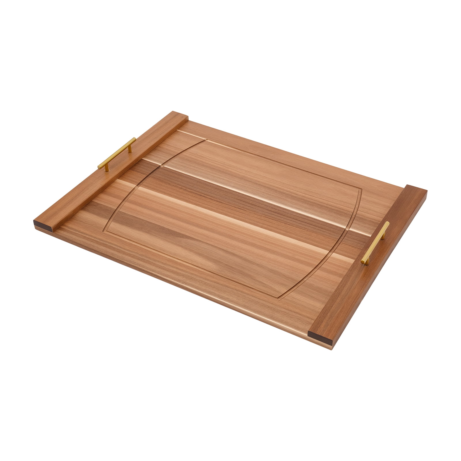 Peakora Wood Stove Top Cover Multifunctional Noodle Board Stove Cover with Built-In Handles 30*22in Cooktop Cover for Home Kitchens, Restaurants Log Color
