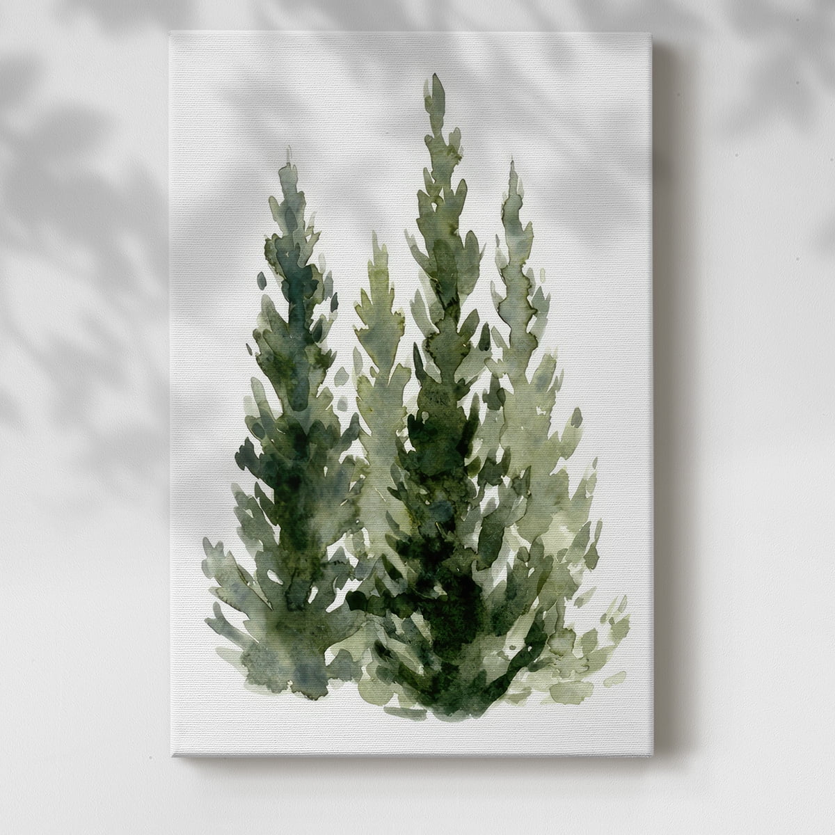 Simple Evergreens II- Gallery Wrapped Canvas