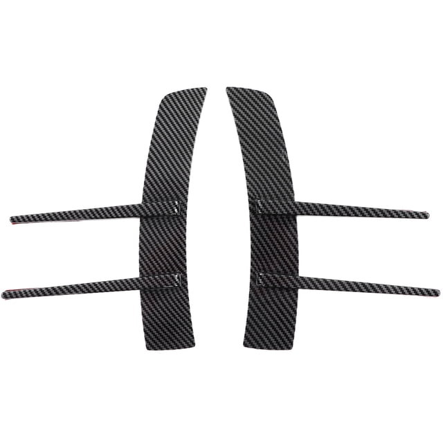 Divisor lateral de parachoques, Estilo de fibra de carbono desgaste adhesivo resistente al aleta delantera de parachoques 2pcs anti envejecimiento universal para la decoración dele