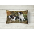 thumbnail image 2 of Carolines Treasures HMHE0002PW1216 Two Springer Spaniels in the grasses Canvas Fabric Decorative Pillow, 12H x16W,, 2 of 3