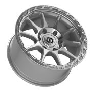 1 TIS 22x10 6X135 -19 563BS Brushed Face with Silver Wheel Rim