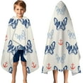 thumbnail image 3 of Anchor and Bulldog Dog Hooded Bath Towel，50"x30" for Ages 3 To 12 Kids, Quick Dry Lightweight Soft Microfiber Hood Beach Towel Cover Up for Kids, 3 of 7