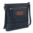 thumbnail image 6 of Wrangler Crossbody Bags for Women Western Hand Woven Satchel Purse, Dark Blue, 6 of 7