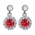 thumbnail image 2 of Fiudx Pendientes de Circonita Cúbica, Diseño Único de Borla de Lentejuelas, Elegante Estilo de Aro, Perfectos para Fiestas de Graduación, Regalo para Banquetes o Uso Diario, Impresionante Accesorio d, 2 of 6