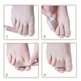 thumbnail image 3 of Altsales Broken Toe Wraps Cushioned Bandages,Toe Splint, Hammer Toe Straightener, Toe Wraps for Overlapping, Fractured or Injured Toes, 3 of 8