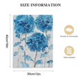 thumbnail image 2 of Nawypu  Big Blue Flower Wall Art - Painted Hydrangeas Painting on Canvas - Modern Farmhouse Bathroom Decor, 2 of 5