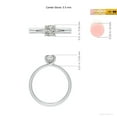 thumbnail image 5 of ANGARA Natural Cushion 1 ct Diamond Engagement Ring in 14K White Gold for Women (Size-5.5mm| Color-K| Clarity-I3) | April Birthstone, Anniversary, Jewelry Gift for Women | Natural Diamond Ring, 5 of 9