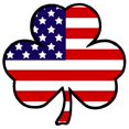 thumbnail image 3 of CafePress - USA Shamrock' - Greeting Card, Blank Inside Glossy, 3 of 3