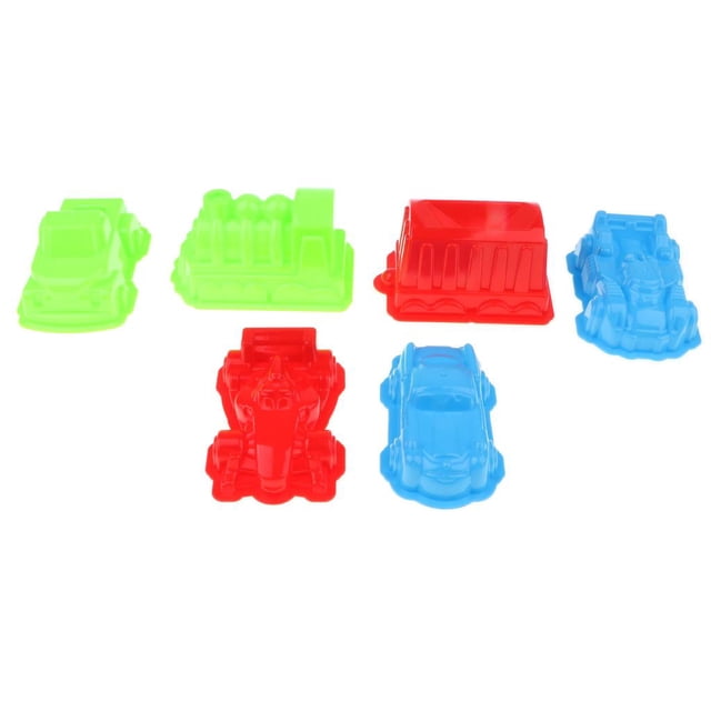 Paquete de 6 de arena para vehículos de fundición a presión de colores Zulema Castle Sand Toys