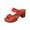 Red, variant on Orthopedic Sandals,Women's Solid Color Orthopedic Stylish Sandals Platform Chunky Heels Open Toe Slides Red Women Sandal