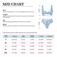 thumbnail image 2 of Kdxio Winter Paisley Pattern Print Women's 2 Piece High Waisted Wrap Spaghetti Strap Summer Swimsuit Bikini Set-Large, 2 of 5
