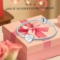 thumbnail image 3 of ROSIANNA 925 Sterling Silver Charm for Bracelets Christian Bible Qutoes Heart Charm Women Bracelet Charm, Psalm 139:14, 3 of 4