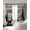 Brown, variant on Teal Brown Deer Silhouettes Blackout Curtains for Bedroom/Living Room, Thermal Insulated Kitchen Curtains, Trees Wooden Retro Art Farmhouse Grommet Darkening Window Treatment Drapes 52"x84"x2
