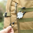 thumbnail image 4 of 4 Pcs Retractable Keychain with 60CM Steel Cord Heavy Duty Carabiner Badge Reel ID Holder Extendable Camping Hiking Hanging Buckle Keyring, 4 of 8