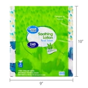 Great Value Soothing Lotion Facial Tissues, 4 Cubes, 60 Tissues per Cube, 3-Ply, Compare to Kleenex®