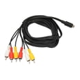thumbnail image 2 of Cable Compuesto De Sonido Y Video Cable DIN De 9 Pines A 6 RCA Señal Clara Extensible Baja Pérdida Para Monitor Para Videocámara Digital, 2 of 8