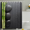 thumbnail image 4 of Cortinas de ducha impermeables 3D Cortina de baño de lino Decoración de baño Tipo 7 180x180cm Advancent HA6767-07B, 4 of 6
