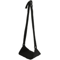 EXHUMKY PE Polyester Airplane Footrest Hammock Black Travel Foot Rest Leg Support Comfort Reduce Swelling