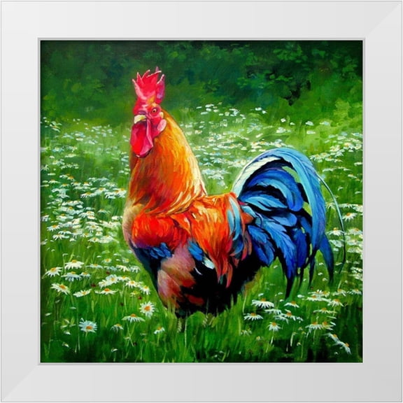 Pautov, Igor 12x12 White Modern Wood Framed Museum Art Print Titled - In the Meadow