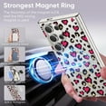 thumbnail image 3 of Magnetic Designed for Samsung Galaxy S24 FE Case Clear Compatible with MagSafe Cute Leopard Print Pattern Soft TPU Bumper Shockproof Anti-Scratch Slim Phone Cover for Samsung Galaxy S24 FE, Rose, 3 of 7