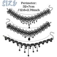 thumbnail image 3 of European and American choker Gothic Lace Clavicle Chain Set Combination Collar Neck Chain Women's Necklace, 3 of 5