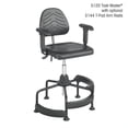 thumbnail image 4 of Safco Task Master Deluxe Industrial - Chair - task - swivel - polyurethane - black, 4 of 4