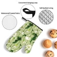 thumbnail image 4 of Oven Mitts and Pot Holders 4 Piece, Lotus Leaves Calla Lily Flowers High Heat Slip Resistant Oven Mitt and Trivets Set Kitchen Oven Glove Pot Holders for Cooking Baking Grilling, 4 of 7
