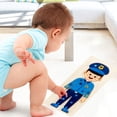 thumbnail image 2 of Montessori Ensamblar Rompecabezas de dibujos animados Tablero de construcción de aprendizaje Juguete educativo Bloques preescolares para Policías Hugo Rompecabezas, 2 of 5
