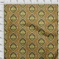 thumbnail image 4 of oneOone Cotton Silk Brown Fabric Asian Ornamental Fabric For Sewing Printed Craft Fabric By The Yard 42 Inch Wide, 4 of 4