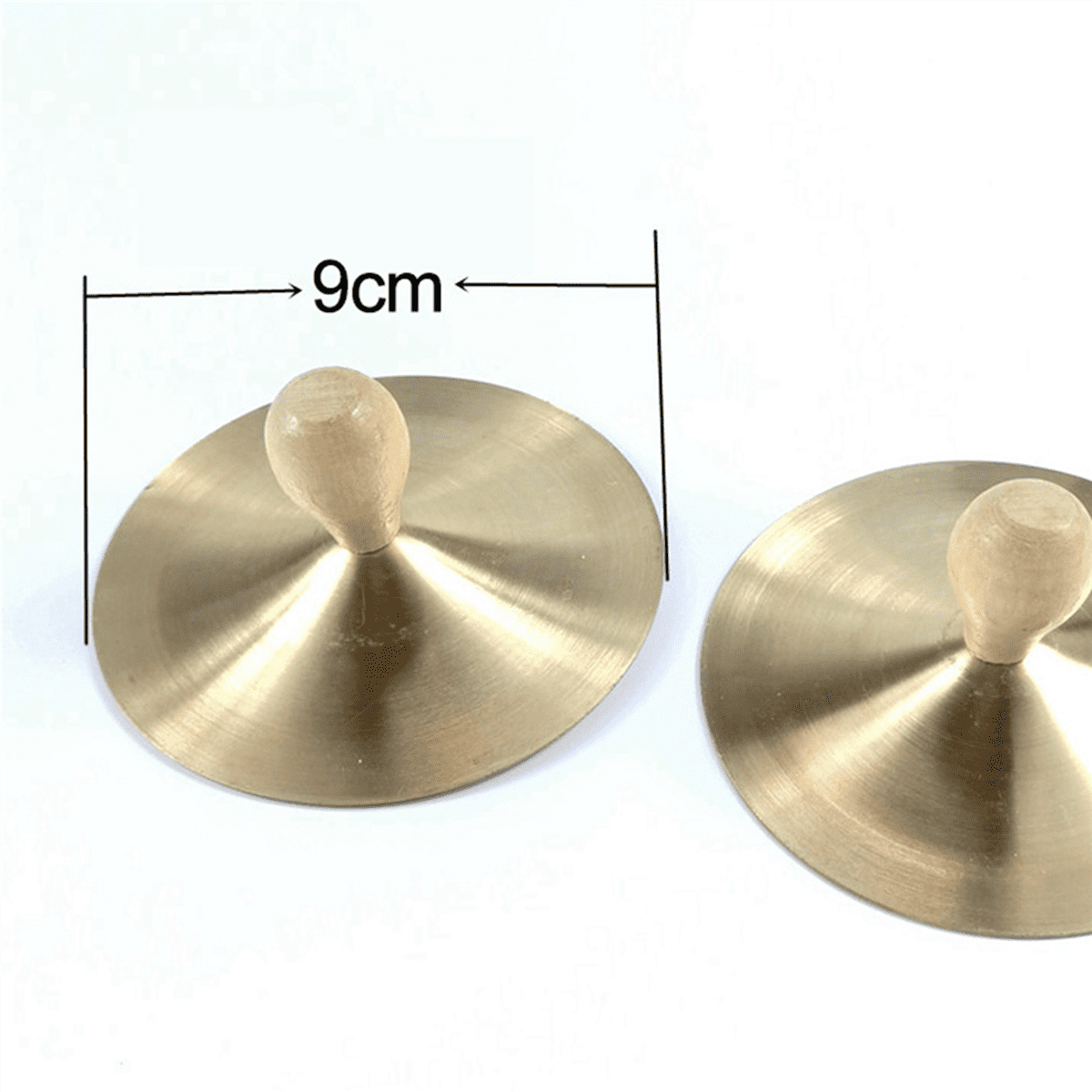 5 Pair 9cm Hand Percussion Copper Cymbals Children Musical Instrument Education Toys Brass