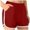 Red#56, variant on YOIAVAIOY Womens Yoga Shorts Elastic Waist Comfy Athletic Dolphin Shorts Running Cycling Workout Gym Shorts with Pockets Orange M