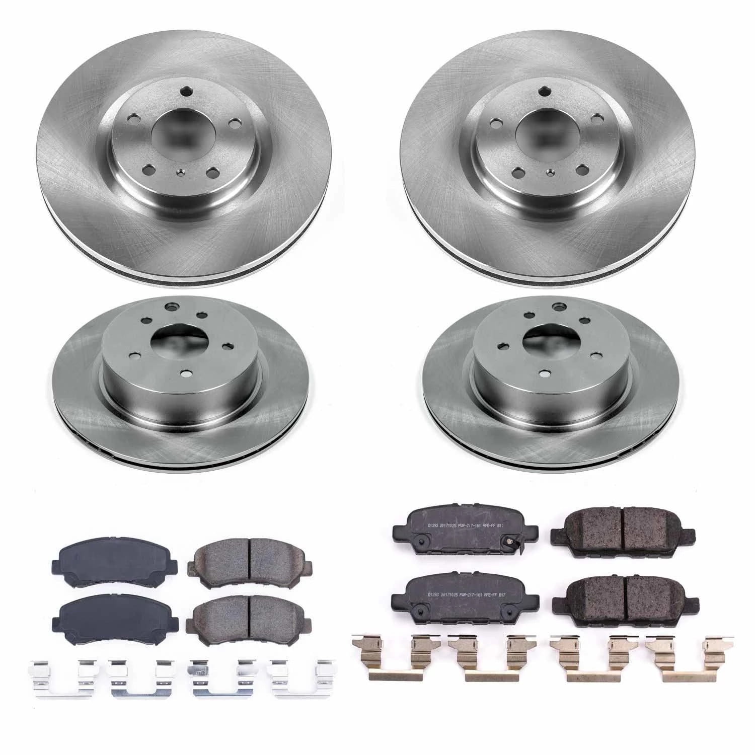 PowerStop Front and Rear Stock Replacement Brake Pad and Rotor Kit Fits: NISSAN Select Models KOE8059