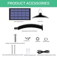 thumbnail image 1 of Solar Light Hanging Aisle Retro Hanging Light Solar Hanging Light Hanging Remote Retro Yard Control Solar Hanging Light with Light Control Waterproof for Yard, 1 of 9