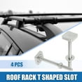 thumbnail image 2 of Unique Bargains Car Roof Rack T Shaped Slot Bolt M6 W/ Nuts Washer T Shaped Track Bolts Roof Rack Bolt (Pack of 4), 2 of 6