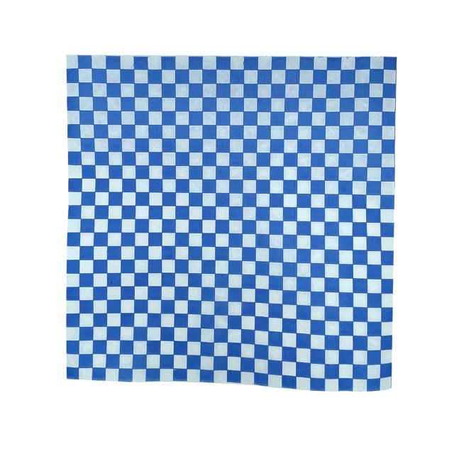 12" x 12" Grease Proof Paper - Blue Gingham | 1000/case
