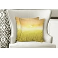 thumbnail image 4 of Ambesonne Yellow Throw Pillow Cover 2 Pack, Farm Countryside Field, 16", Yellow Beige, 4 of 6