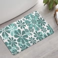 thumbnail image 2 of Teal Daisy Flower Pattern Bathroom Rugs Mat,Non Slip Microfiber Bathroom Rug,Rubber Backing,Soft Bathroom Mats for Bathroom Floor,Tub and Shower,17x27in(43x68cm), 2 of 5