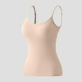 thumbnail image 5 of Loopsun Womens Pajama Tank Top, Women's Solid Color Seamless Sleevesless Underwear Shirt Top Beige,XXXXL, 5 of 5
