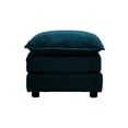 thumbnail image 2 of Blue Chenille Ottoman with Cushioned Foam / Offer Prime Relaxation in Living Spaces, 2 of 2