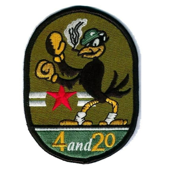 VA-45 Blackbird Squadron Patch – Plastic Backing, 4"