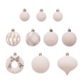 thumbnail image 4 of Leodye 48 PCS Flocked Christmas Ball Ornament , Multi Color Hanging Baubles for Christmas Tree Home Holiday Party Festive Layout -1.6IN, 4 of 8