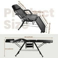 thumbnail image 2 of Adjustable Tattoo Chair (130° Adjustment) with Removable Headrest and Armrests - 881 lbs, Multifunctional for Massage, Beauty Salon and Tattoo(With Stool), 2 of 6