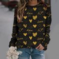 thumbnail image 2 of Azrian Deals Womens Shirts Valentine'S Day Sweatshirt Long Sleeve Pullover Tunic Tops Clearance, 2 of 6