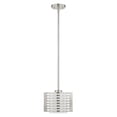 thumbnail image 6 of Livex Lighting Hilliard Mini Pendant Light in Brushed Nickel, 6 of 11