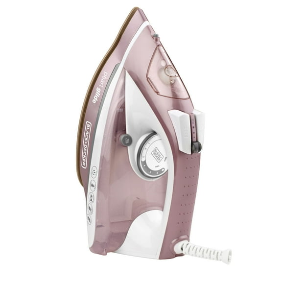 BLACK DECKER Steam Iron - Pearl-Infused Ceramic Soleplate, Vertical Steam, Anti-Drip