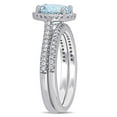 thumbnail image 3 of Everly Women's Aquamarine 14k White Gold Ring, 3 of 8