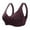 Purple, variant on yievot Women's Front Button Closure Bra Comfort Full Coverage Bra Senior Front-Closing Wirefree Bra Everyday Wireless Bras
